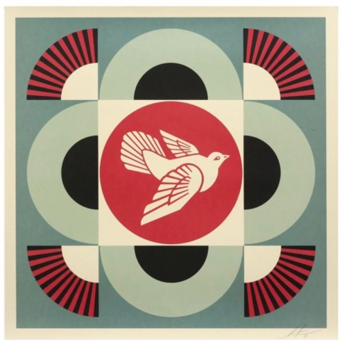 Shepard Fairey - Pigeon gomtrique