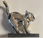 Guillaume Corneille - Verzilverd bronzen beeld De Kleine Kat