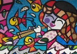 Romero  Britto - Neptune's daughter