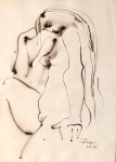Galeazzo Tonini Von Mrl - Una Donna Nuda in Meditazione (A naked woman in meditation)