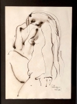 Una Donna Nuda in Meditazione (A naked woman in meditation)