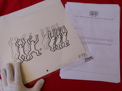 Keith Haring  - Drawing, hand made