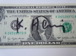 Keith Haring  - banknote, hand signed