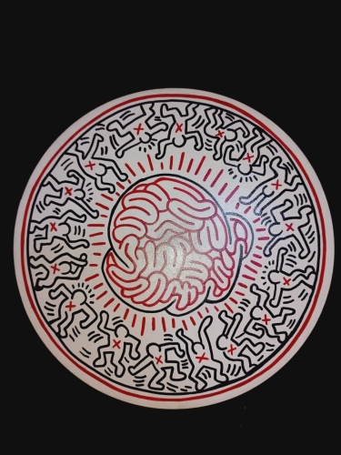 Keith Haring (after) - Keith Haring - Drawing (Untitled Heart)