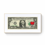 Keith Haring Dollar Canvas - Untitled (Heart)