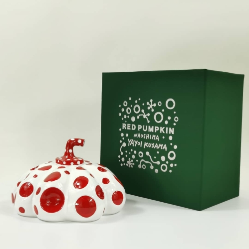 Yayoi Kusama - Pumpkin Naoshima (Red & White)