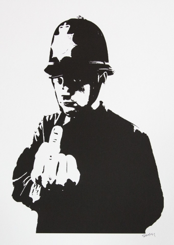 Banksy (after)  - Rude Copper