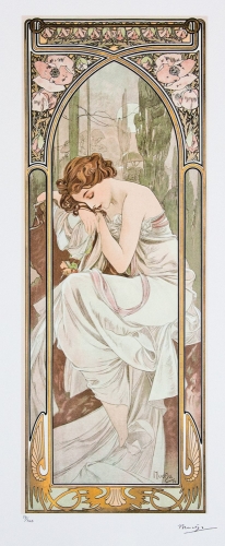 Alphonse Mucha - Le repos nocturne