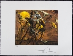 Salvador Dali - Groep vrouwen die de gebaren van een schoener imiteren