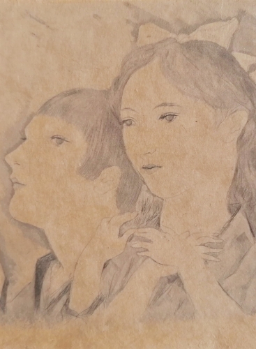 Tsuguharu (Leonard) Foujita - Girls with lantern