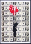 DEATH NYC  - DEATH NYC - Banksy - Flying Balloon Girl & Louis Vuitton & Dollars