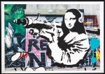 DEATH NYC  - DEATH NYC - Banksy - Mona Lisa with Bazooka