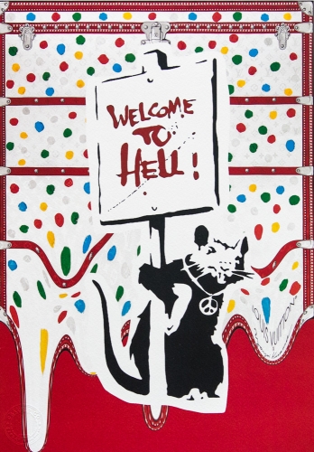 DEATH NYC  - DEATH NYC - Banksy - Welcome To Hell & Louis Vuitton