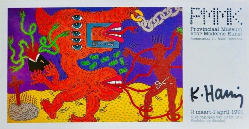Keith Haring (after) - Affiche d'exposition PMMK Ostende