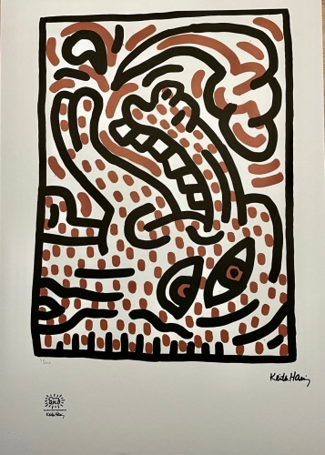 Keith Haring  - KEITH HARING - Sans titre - Lithographie (APRS)