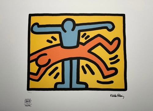 Keith Haring  - KEITH HARING - Zonder titel - Lithografie (NA)