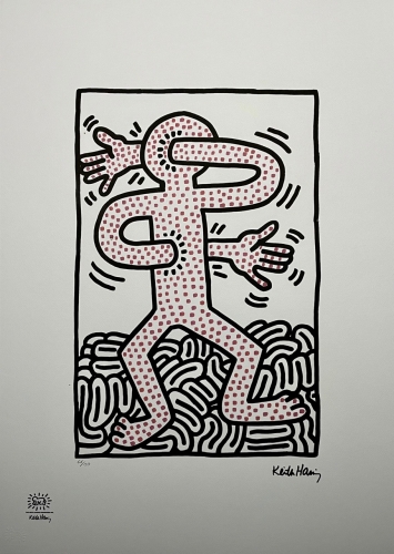 Keith Haring  - KEITH HARING - Sans titre - Lithographie (APRS)