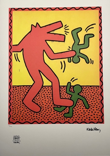 Keith Haring  - KEITH HARING - Sans titre - Lithographie (APRS)