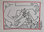 Keith Haring (after) - Erotic composition