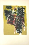 Guillaume Corneille - Lithographie ancienne - Vol d'oiseaux - 1960