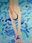 David Hockney - Diver - Olympic Games 1972