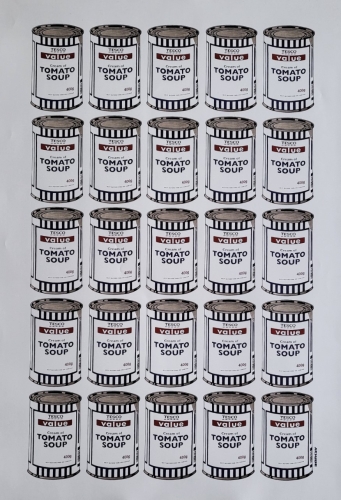 Banksy  - Tomato Soup Cans - Tesco Value Print