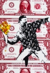 DEATH NYC - Flower Thrower - Banksy & Dollars