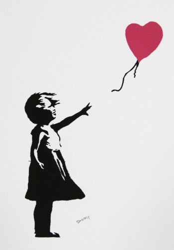 Banksy (after)  - meisje met bal