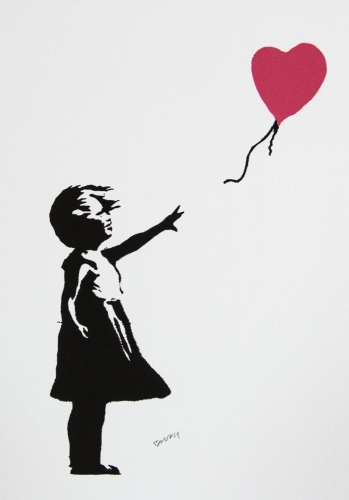 Banksy (after)  - Fille avec ballon