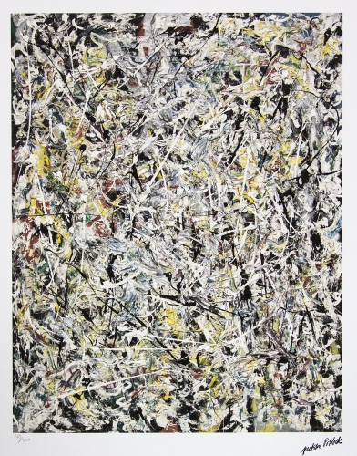 Jackson Pollock (After) - wit Licht