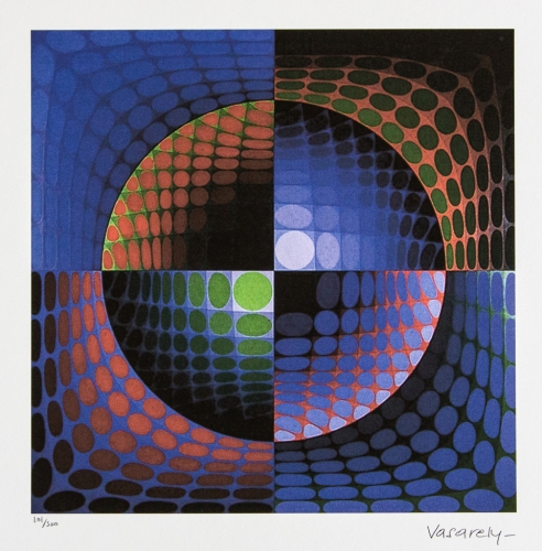 Victor Vasarely - OP-ART COMPOSITION