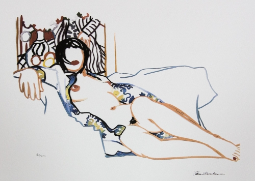 Tom Wesselman - Monica Nude with Matisse