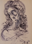 attributed, ink drawing