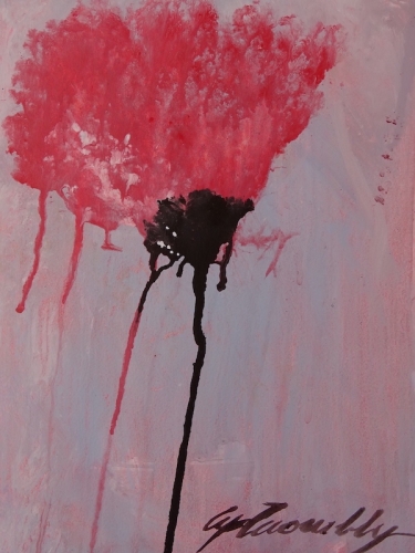 Cy Twombly  - Red flower