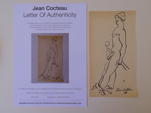 Jean Cocteau - homme nu