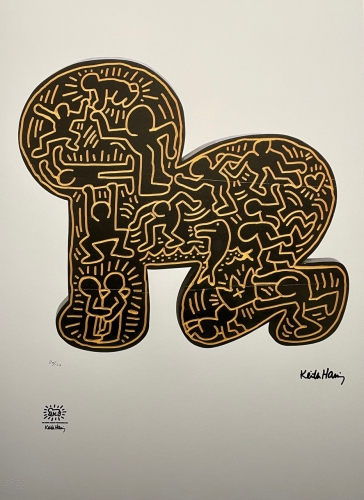 Keith Haring  - KEITH HARING - Zonder titel - Lithografie (NA)