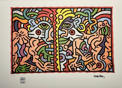 Keith Haring  - KEITH HARING - Sans titre - Lithographie (APRS)