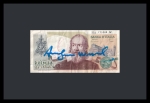 2000 lire banknote signed