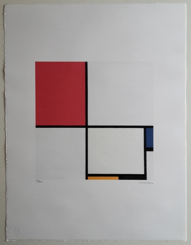 naar piet  Mondriaan  - Composition no. III