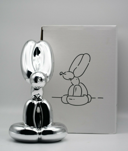 Jeff  Koons (after) - Jeff Koons - Sitting Rabbit Silver