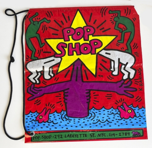 Keith Haring  - Pop Shop Bag - Original 80's