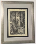 Guillaume Corneille - Straatje in Paris, Corneille eesrste litho, 1943