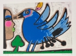 Guillaume Corneille - De blauwe vogel en de maan, 1997