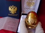 House of Faberge  - Imperial Egg - gold finished 24