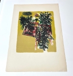 Guillaume Corneille - Antieke litho - Vlucht van vogels - 1960