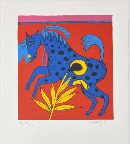 Guillaume Corneille - Het blauwe paard, 1986