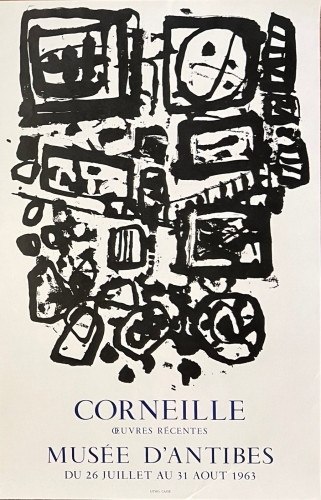 Guillaume Corneille - Lithografische affiche, Antibes, 1963