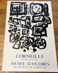 Guillaume Corneille - Affiche Lithographique, Antibes, 1963