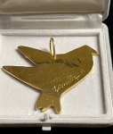 Guillaume Corneille - Pendentif Oiseau. Bijou d'artiste en vermeil