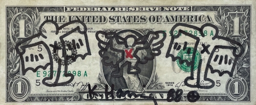 Keith Haring  - Billet d'un dollar je